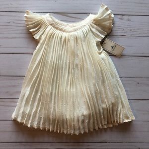 Baby Gap Ivory Flutter Sleeve Dress 0-3 months
